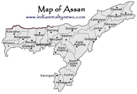 Political Map Of Assam With Districts