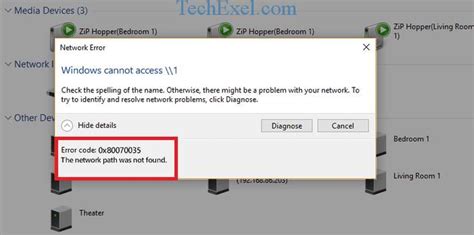 Error 0x80070035 The Network Path Was Not Found Tech Exel