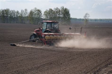 planting corn stock photo image  dirt industry farming