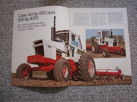 Case 970 1070 Agri King Tractor Color Brochure 20 Pg Original Mint 73