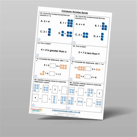 Compare Number Bonds Varied Fluency Resource Classroom Secrets