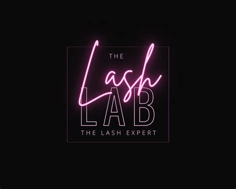 Neon Pink Lash Logo Diy Lash Tech Logo Canva Logo Template Etsy