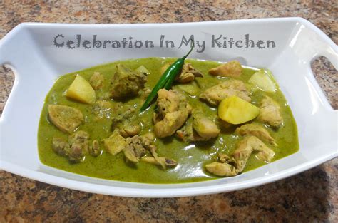 Celebration In My Kitchen: Green Chicken Curry - Celebration In My Kitchen | Goan Food Recipes ...