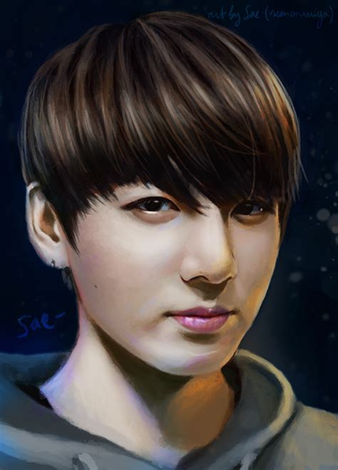 🌙 On Twitter Fanart Jungkook Portrait 방탄소년단 Bts 팬아트 정국