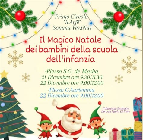 Il Magico Natale Dei Bambini Della Scuola Dellinfanzia