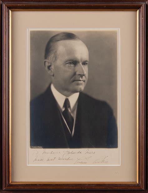 Calvin Coolidge Signed Photograph Rr Auction