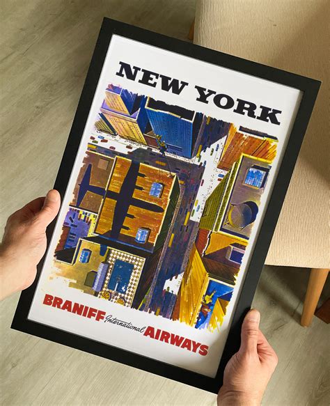 Braniff International Airways New York S Travel Poster The