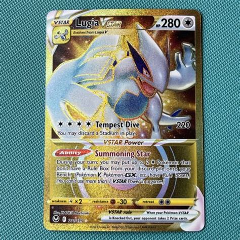 Pok Mon Tcg Lugia Vstar Sword Shield Silver Tempest Holo