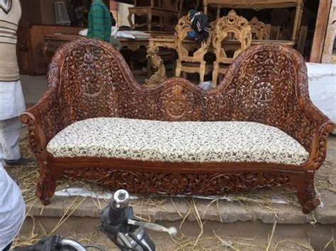 Brown Wooden Maharaja Sofa Set For Home At Rs Set In Saharanpur