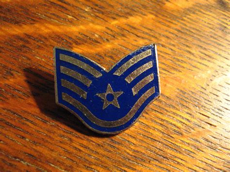 USAF Staff Sergeant Lapel Pin - Vintage United States Air Force Chevron Badge Chevron, Badge ...