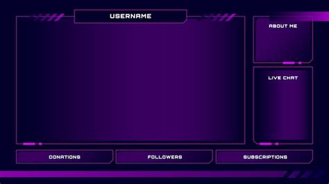 Free Vector Futuristic Gradient Interface Twitch Background