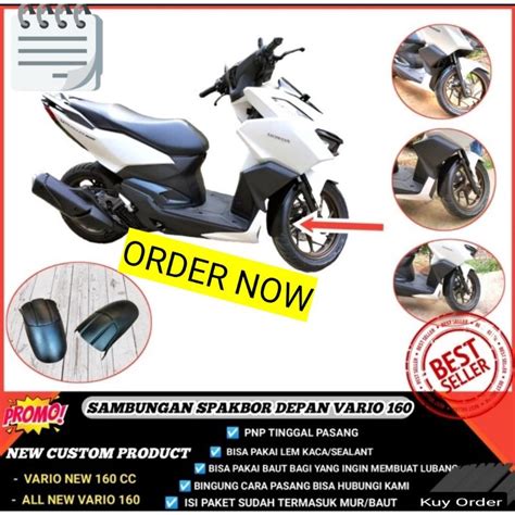 Jual Sambungan Spakbor Honda Vario 160 New Vario160 Sambungan Slebor