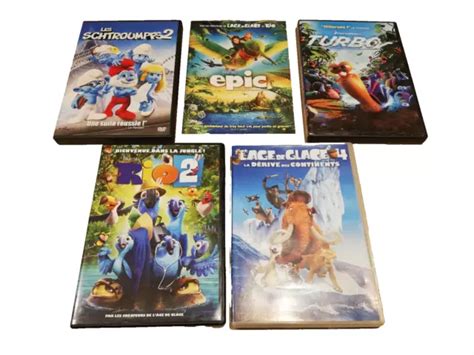 Lot De Dvd Pour Enfants Dessin Anim Schtroumpfs Rio Turbo Epic