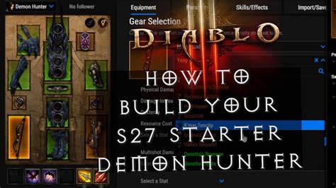 Demon Hunter Diablo 3 Build