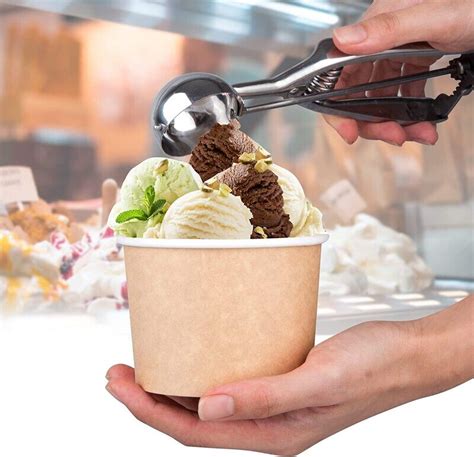 Disposable Paper Ice Cream Pcs Kraft Disposable Ml Disposable Bowls For Hot Soup Or Dessert