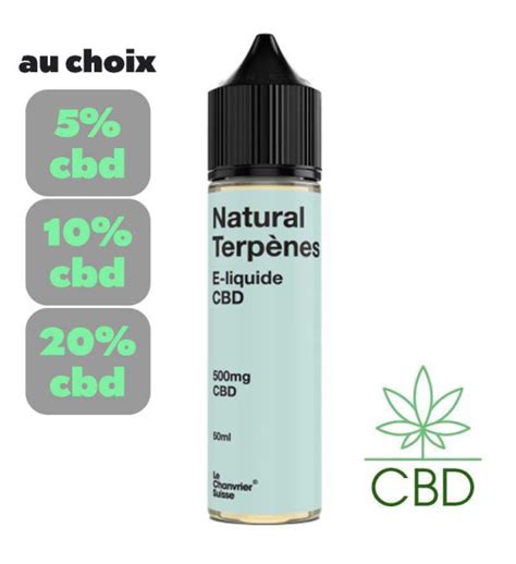 Eliquide CBD Terpènes Naturels Le Chanvrier Suisse Folium Boutique