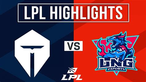 Tes Vs Lng Highlights All Games Lpl Spring Top Esports Vs Lng