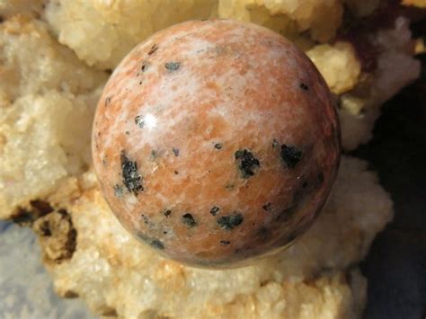 Polished Orange Calcite Sphere - StarStuff.Rocks