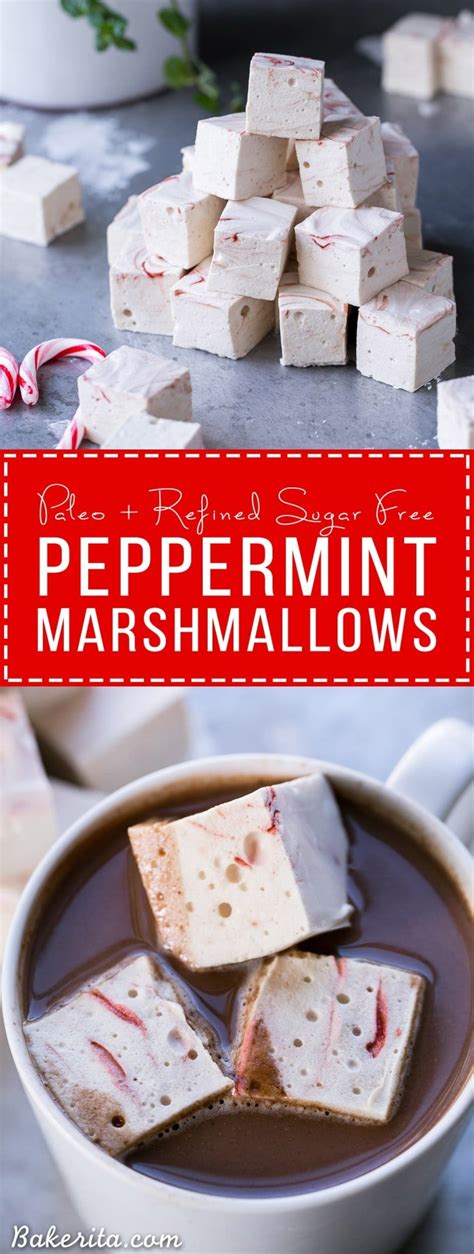 Paleo Peppermint Marshmallows • Bakerita