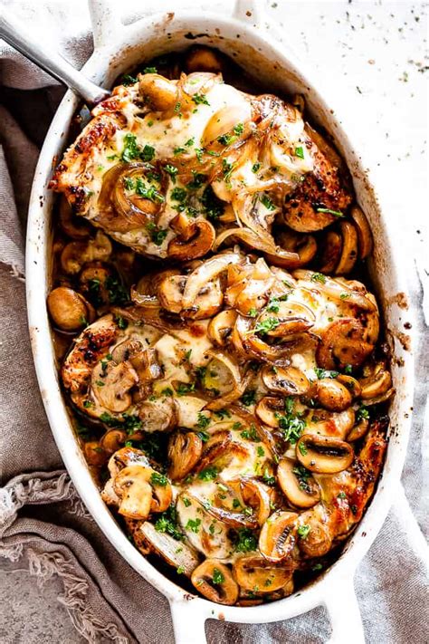 Healthy Baked Chicken With Mushrooms Easy Recipes To Make At Home