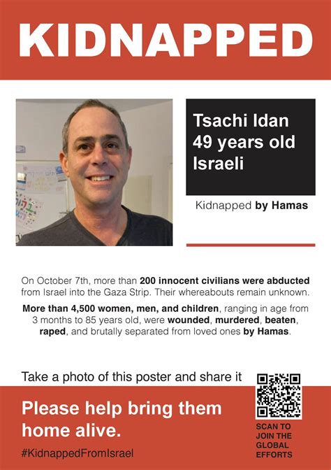 Cousin Of Hamas Hostage Slams Police For ‘tearing Down Missing Poster