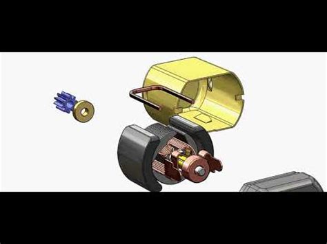 DC MOTOR ANIMATION SOLIDWORKS YouTube