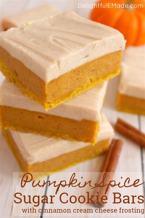 Pumpkin Spice Sugar Cookie Bars An Amazing Pumpkin Bar Recipe