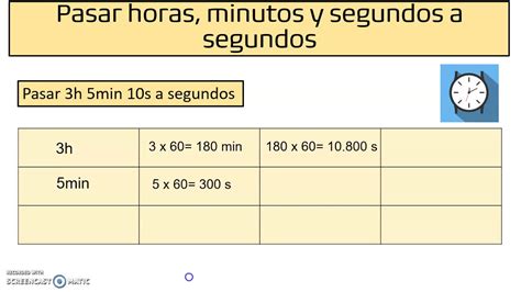 Cálculo Sexagesimal 1 Pasar Horas Minutos Y Segundos A Segundos Youtube