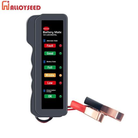 12v Auto Battery Tester 6 Led Display Vehicle Battery Testing Device Digital Battery Monitoring