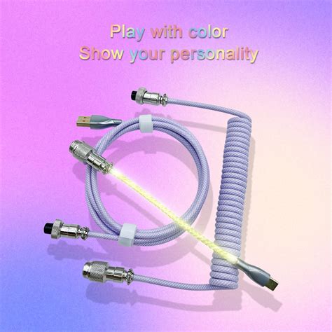 coiled keyboard cable coiled usb   usb  cable  gaming keyboard