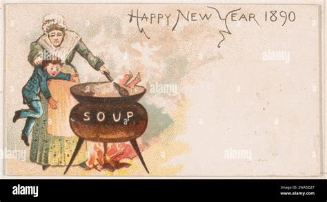 Happy New Year 1890 From The New Years 1890 Series N227 Issued By