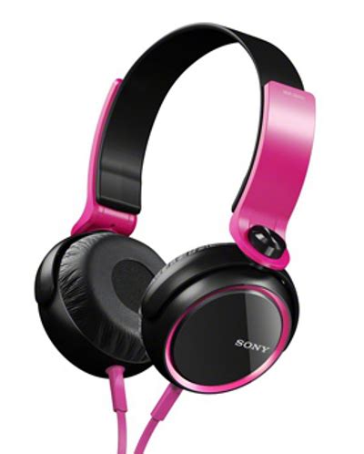 SONY MDR XB400 Extra Bass XB Headphones Pink MDRXB400 MDRXB400 Mwave