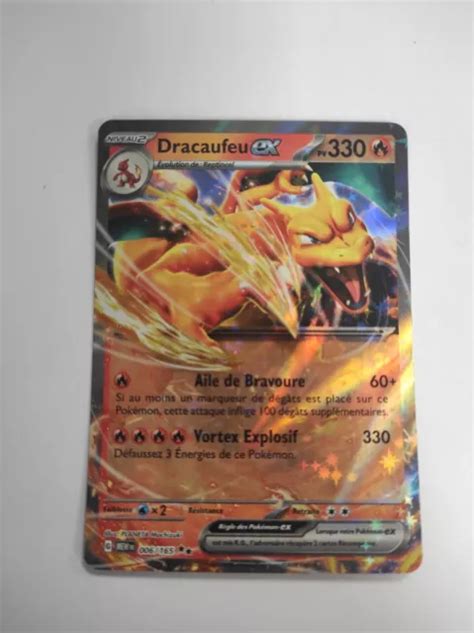 Cartes Pokemon 151 Dracaufeu Ex Ultra Rare 006165 Écarlate Violet Ev035 Neuf Eur 1400