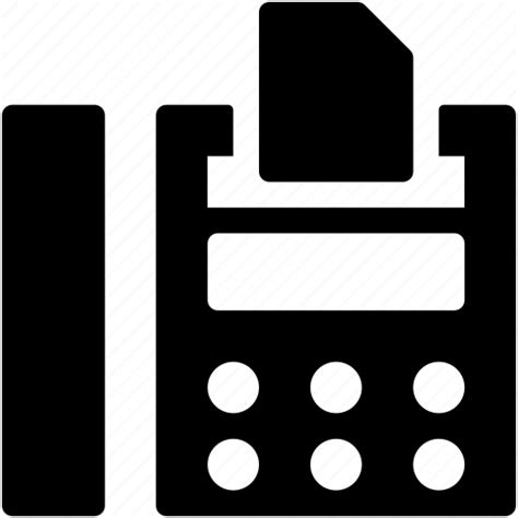 Fax Fax Machine Landline Phone Telephone Icon