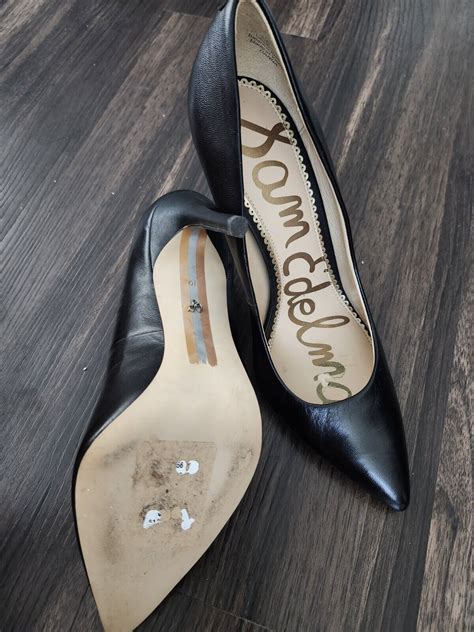 Sam Edelman Danna Black Leather Pointy Toe Pump Heel Sz Ebay