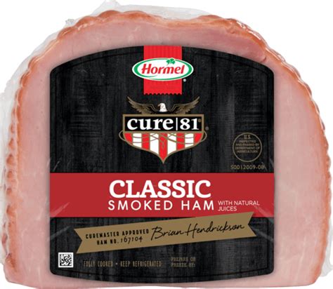 Classic Smoked Boneless Unsliced Ham Hormel® Cure 81® Ham