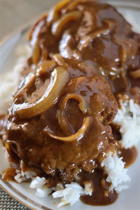 Home Style Hamburger Steak And Onion Gravy Recipe Coop Can Cook