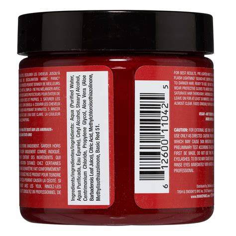 Manic Panic Vampire S Kiss Classic Creme Vegan Cruelty Free Red Semi