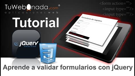 Aprende A Validar Formularios Html Con Jquery Y Css Youtube