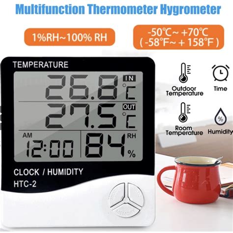 Jual Thermometer Hygrometer Thermohygrometer Digital Htc Dan