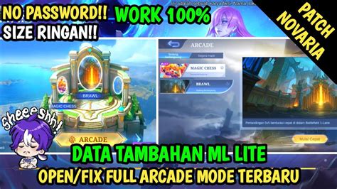 Data Open Full Mode Arcade Terbaru Patch Novaria Data Arcade Ml