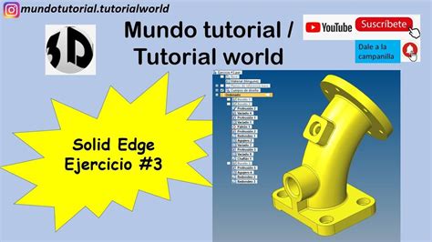 Solid Edge Pieza Ejercicio 3 YouTube