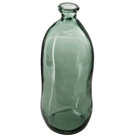 Vase Dame Jeanne Verre Recycl Vert Kaki H Cm Atmosphera