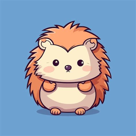 Premium Vector Cute Vector Cartoon Hedgehog