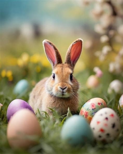 Felices Pascuas Con Huevo De Pascua Generado Por Ai Foto Premium