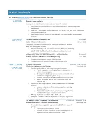 NK Resume Pharma 2015 PDF