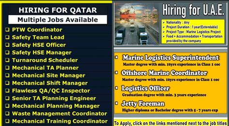 URGENT HIRING FOR DUBAI AND KUWAIT SHUTDOWN PROJECT Gulf Job Ki Duniya