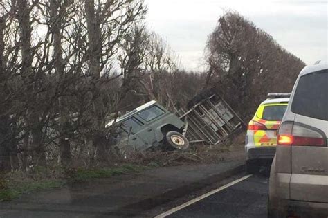 A2 Faversham Partially Blocked Near To Brenley Corner After Land Rover