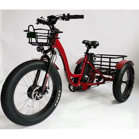 Fat Tire Adult Senior Electric Trike Tricycle Scooter