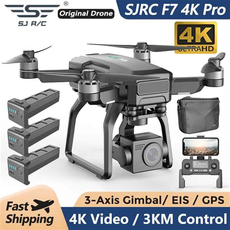 Sjrc F K Pro Drone With Hd Camera Axis Gimbal Aerial G Gps Wifi